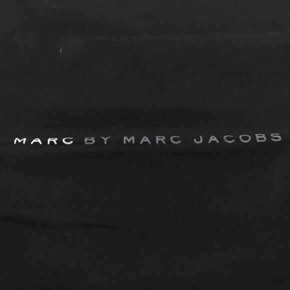 Marc by Marc Jacob Cotton Drawstring Dust Bag Black with White & Gray Logo - Picture 2 of 5